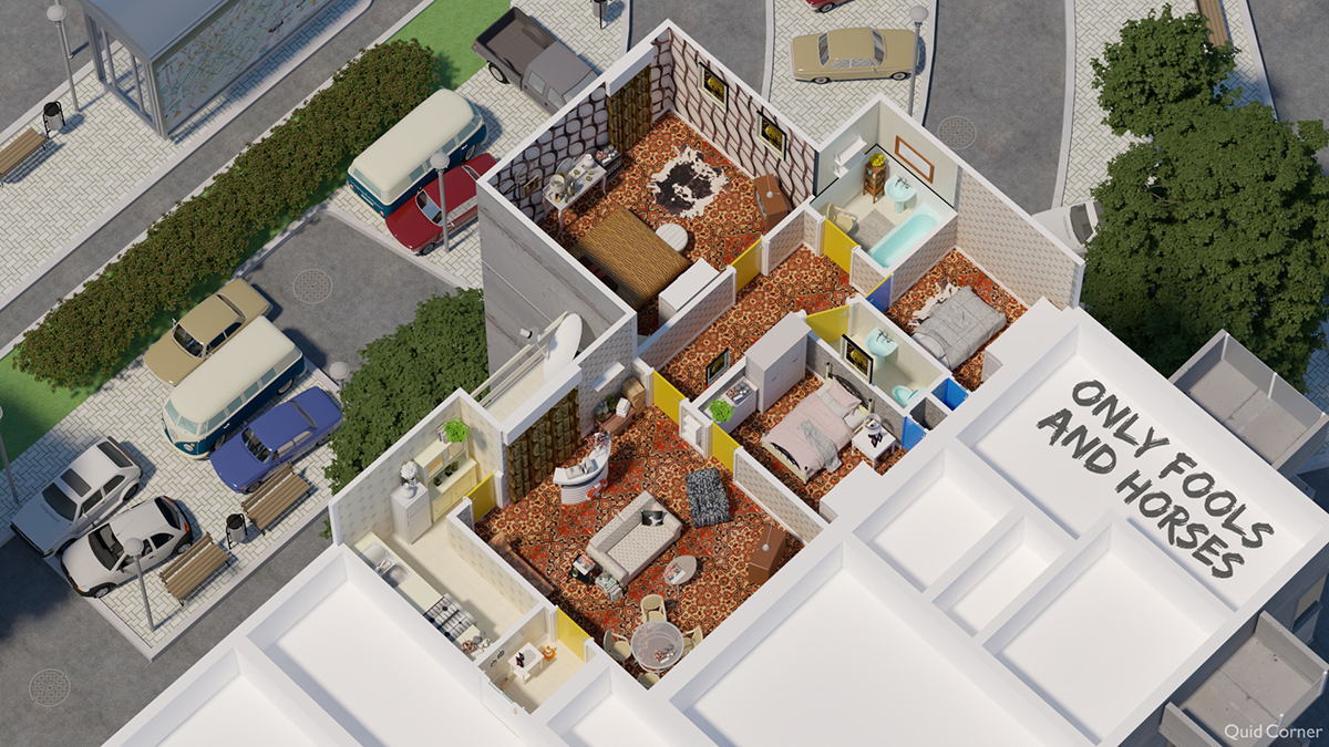 8 Floor Plans Of Iconic British TV Homes NetCredit Blog