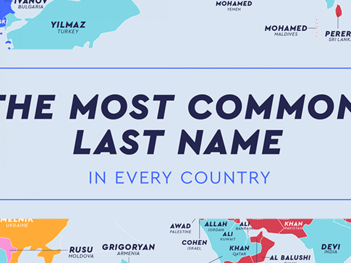 The Most Popular Last Name Lists Of Most Common Surnames By Region